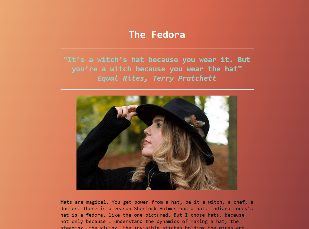 fedora photo